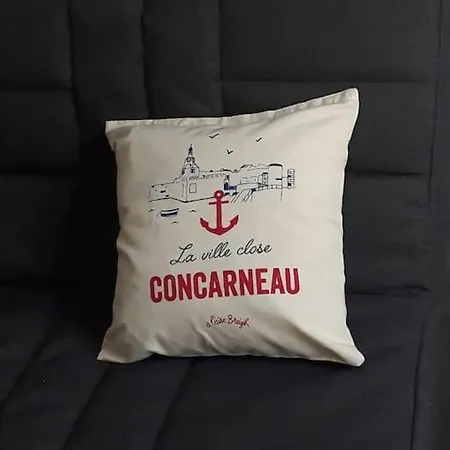Chez Louisette Centre Et Plages A Pied! 孔卡尔诺